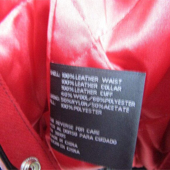 Men's Jeff Hamilton NFL Wool / Leather Varsity Jacket Size XL - Picture 14 of 15